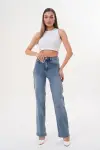Kadın Wide Leg Pantolon Tint Mavi 1351-106