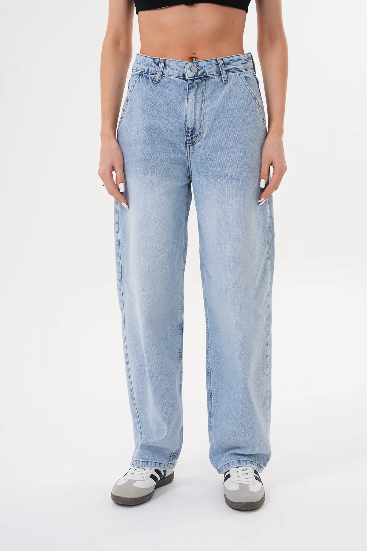 Kadın Skater Pantolon Buz Mavi 1915-107