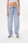 Kadın Baggy Pantolon Buz Mavi 1320-107