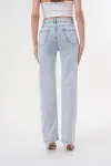 Kadın Wide Leg Pantolon Buz Mavi 1351-108