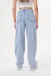 Kadın Baggy Pantolon Buz Mavi 1320-107