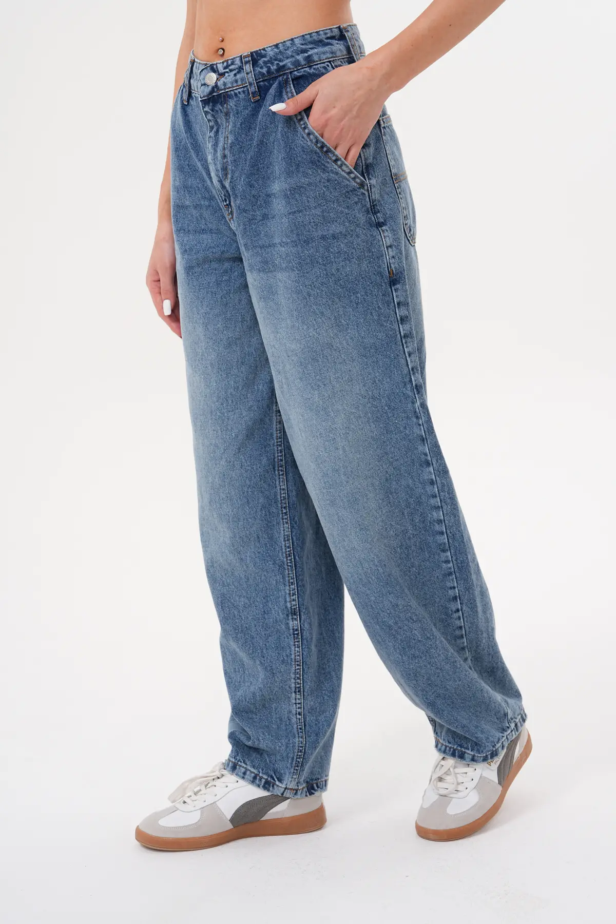 Kadın Skater Pantolon Tint Mavi 1915-106